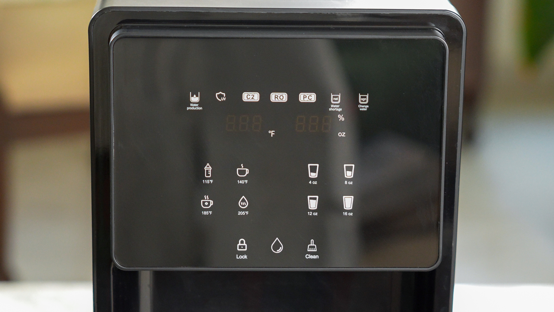 Detail of the Kyrosonics touch panel
